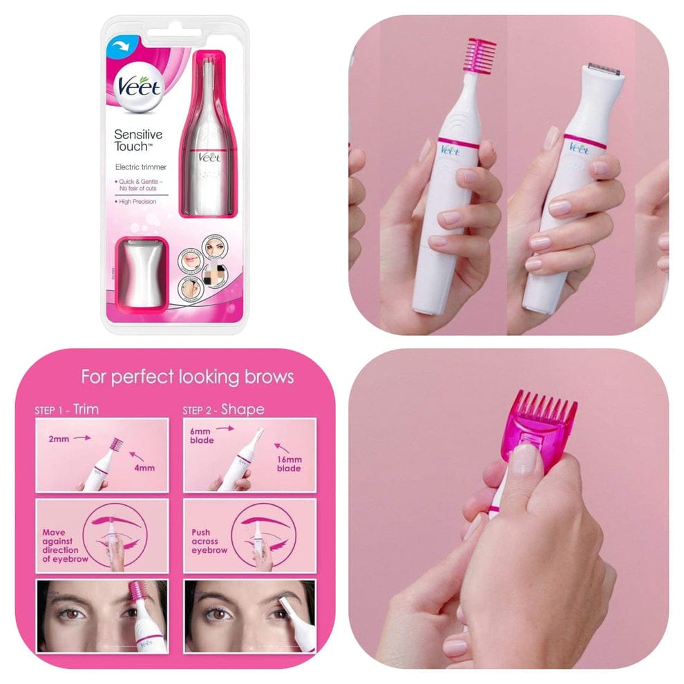 Sensitive Precision Hair Trimmer & Shapper For Eyebrows, Facial Hair, Bikini Line, And Underarm- All In 1 Hair Removal For Women