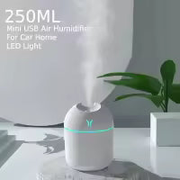 250ml. Humidifier with USB Output and Color Changing Light