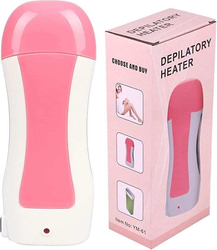 3 in 1 depilatory wax heater machine with roll on wax refill and waxing strips
