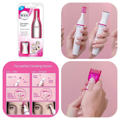 Sensitive Precision Hair Trimmer & Shapper For Eyebrows, Facial Hair, Bikini Line, And Underarm- All In 1 Hair Removal For Women