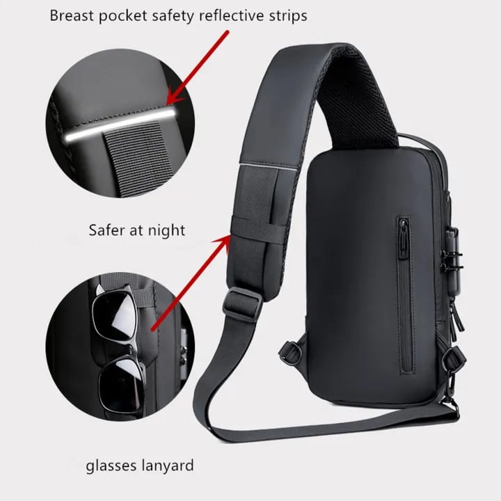 Anti-theft Waterproof Cross body Bag For Girls Cross Body Bag For Men