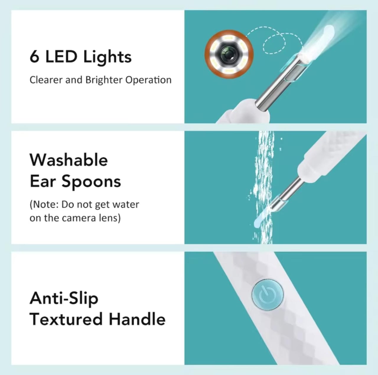 Ear Cleaner High Precision Ear Wax Removal Tool with Camera with LED Light Wireless Cleaner Smart Ear Cleaning Kit