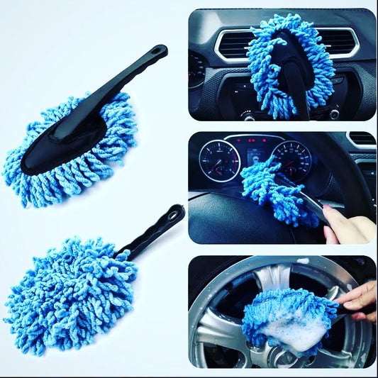 Car Wash Cleaning Brush Duster Dust Wax Mop Microfiber Telescoping Dusting Tool