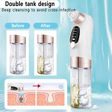 Blackhead Removal Machine - Hydra Dermabrasion Blackhead Remover - Pore Vacuum Cleaner - Bubble Facial Vacuum Cleaner - Blackhead Remover Machine - Deep Face Cleanser - Pimple Remover - Pores Cleaner - Anti-Aging Hydro Skin Care Beauty Machine