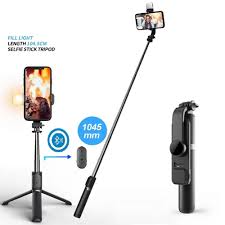 Q07 Professional Video Maker Bluetooth Remote with Selfie Stick with Tripod Stand Features Monopod