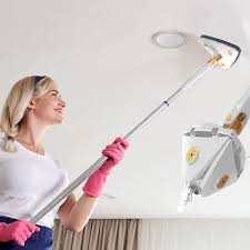 4 IN 1 Triangular Mop - Flexible Mop For Cleaning - Adjustable Triangle Cleaning Mop - Triangle Mop 360 Adjustable With Twist Squeeze - Triangular Mop For Home, Office.