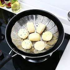 Stainless Steel Food Steamer Steamer Basket Stainless Steel for Food and Vegetable, Premium Expandable Steam Basket to Fit Various Size Pots Stainless Steel Steamer Basket, For Home