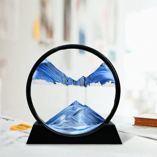 3D Sand Art Lamp-Sand Lamp-Flowing Sand Painting-Moving Sand Lamp-Random Color Sand Lamp-Decorative Sand Lamp-Home Decor Lamp-Office Desk Lamp-Relaxation Lamp-Meditation Sand Lamp-Zen Sand Lamp-Dynamic Sand Art-LED Sand Lamp-Random Color LED Lamp