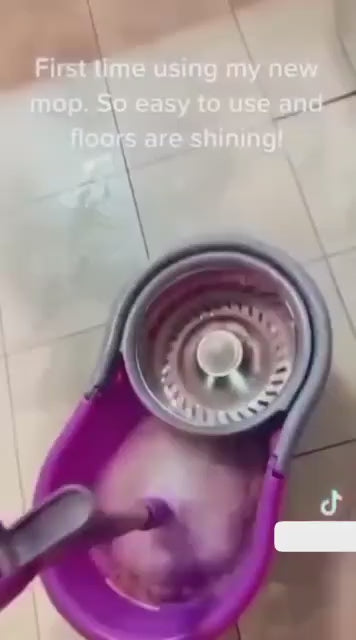 Spin Mop - Easy Spin Magic Mop Set - 360 Degree Microfiber Mop Head Home Clean Tool